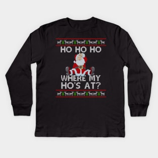 I do it for the hos Kids Long Sleeve T-Shirt